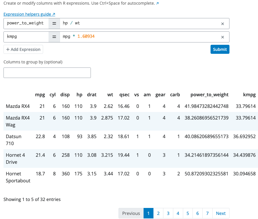 Mutate block interface