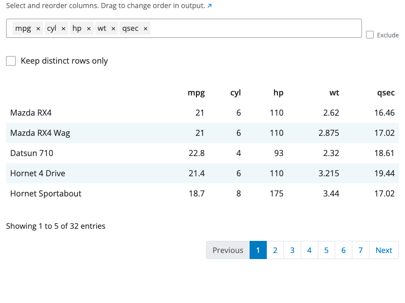 Select block interface