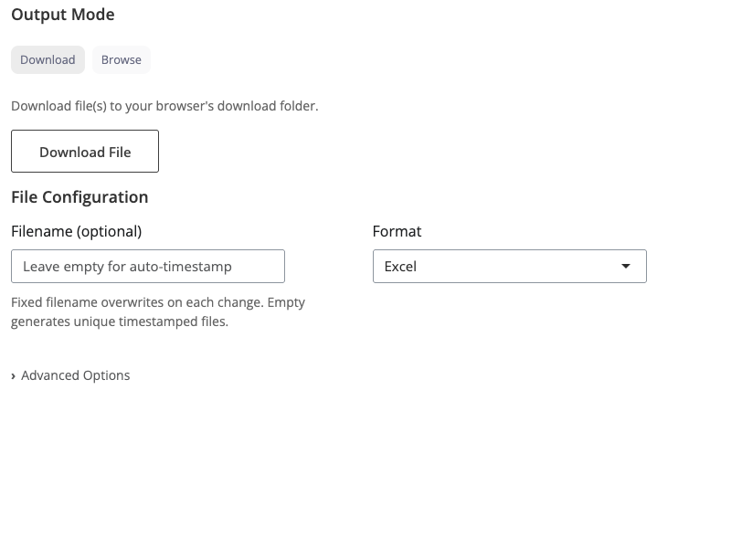 Write block interface showing download mode